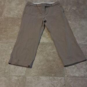 Tommy Hilfiger Women Khaki Cuffed Capri Pants Size 8